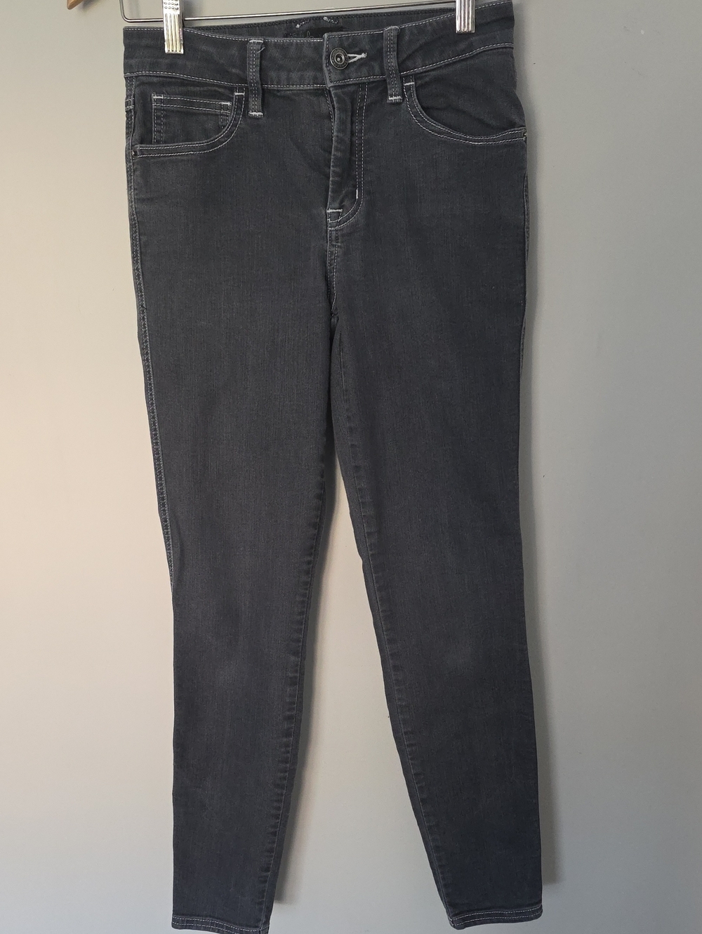 Prana Skinny Jeans 0 Or 25 Short Stretch Charcoal Gray